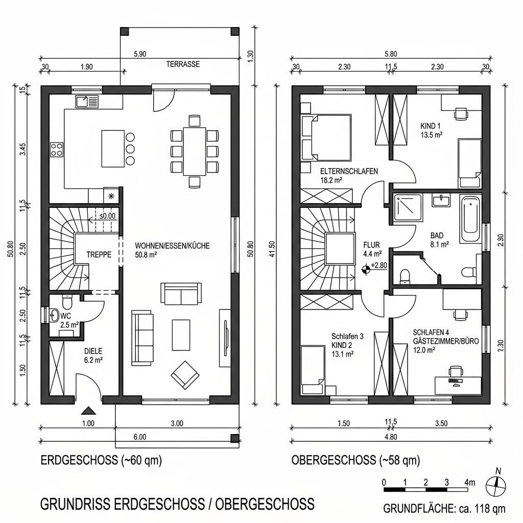 Grundriss Cape Cod 118 Grundriss Cape Cod 118 von Greenville