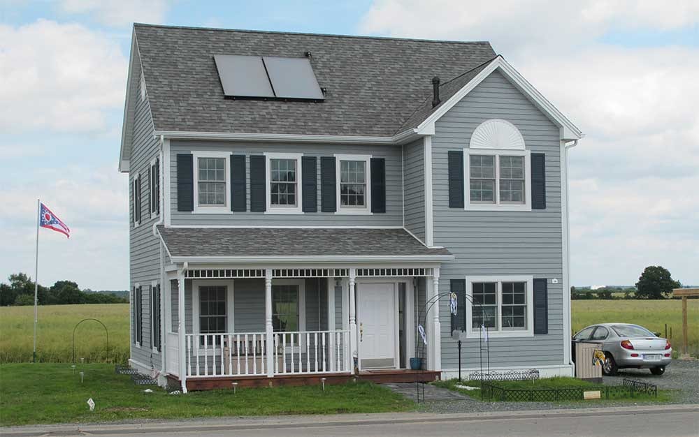 Cape May von Bostonhaus — Frontansicht des amerikanischen Hauses (Herstellerfoto)