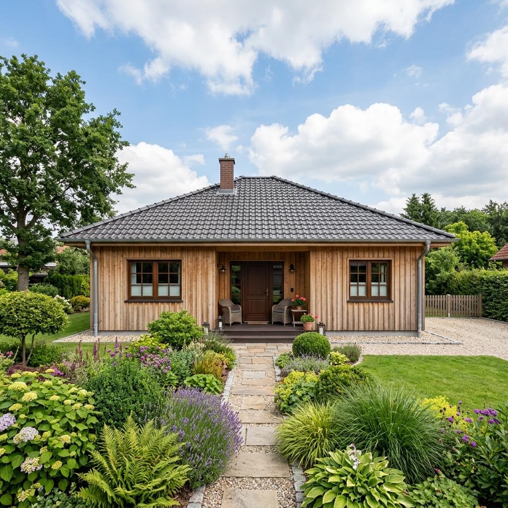 Bungalow Vitalhaus Bungalow 132 von Bärenhaus — Fertighaus in Holztafelbau mit rund 132 m²
