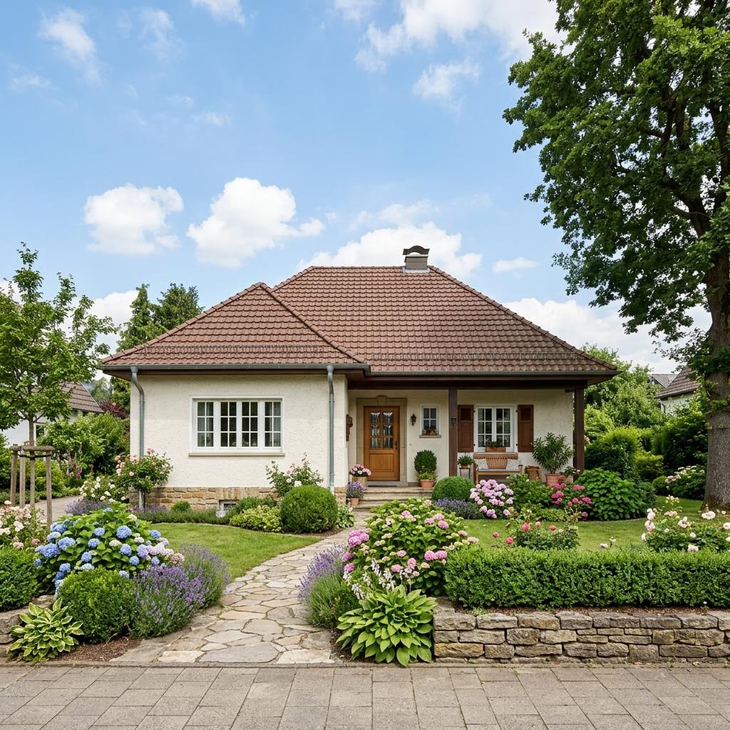 Bungalow BL 110 Variante K von Baudirekt Architektenhäuser Bungalow BL 110 Variante K von Baudirekt Architektenhäuser — Massivhaus mit rund 110 m²