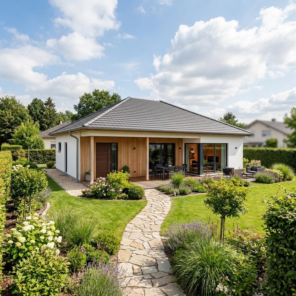 Cumulus 1088 von Heinz von Heiden Bungalow Cumulus 1088 von Heinz von Heiden — Massivbungalow mit Walmdach und 136 m²