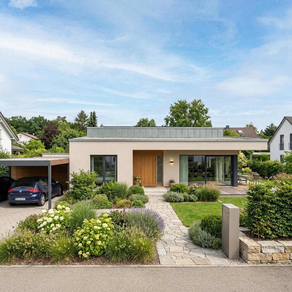 Bungalow Gartenzeile 124 von HELMA Eigenheimbau Bungalow Bungalow Gartenzeile 124 von HELMA Eigenheimbau — Massivhaus mit rund 124 m²