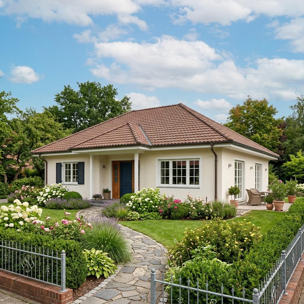 Ziegel-Singlehaus 84 von Rötzer Ziegel-Element-Haus Bungalow Ziegel-Singlehaus 84 von Rötzer Ziegel-Element-Haus — Massivhaus mit rund 84 m²
