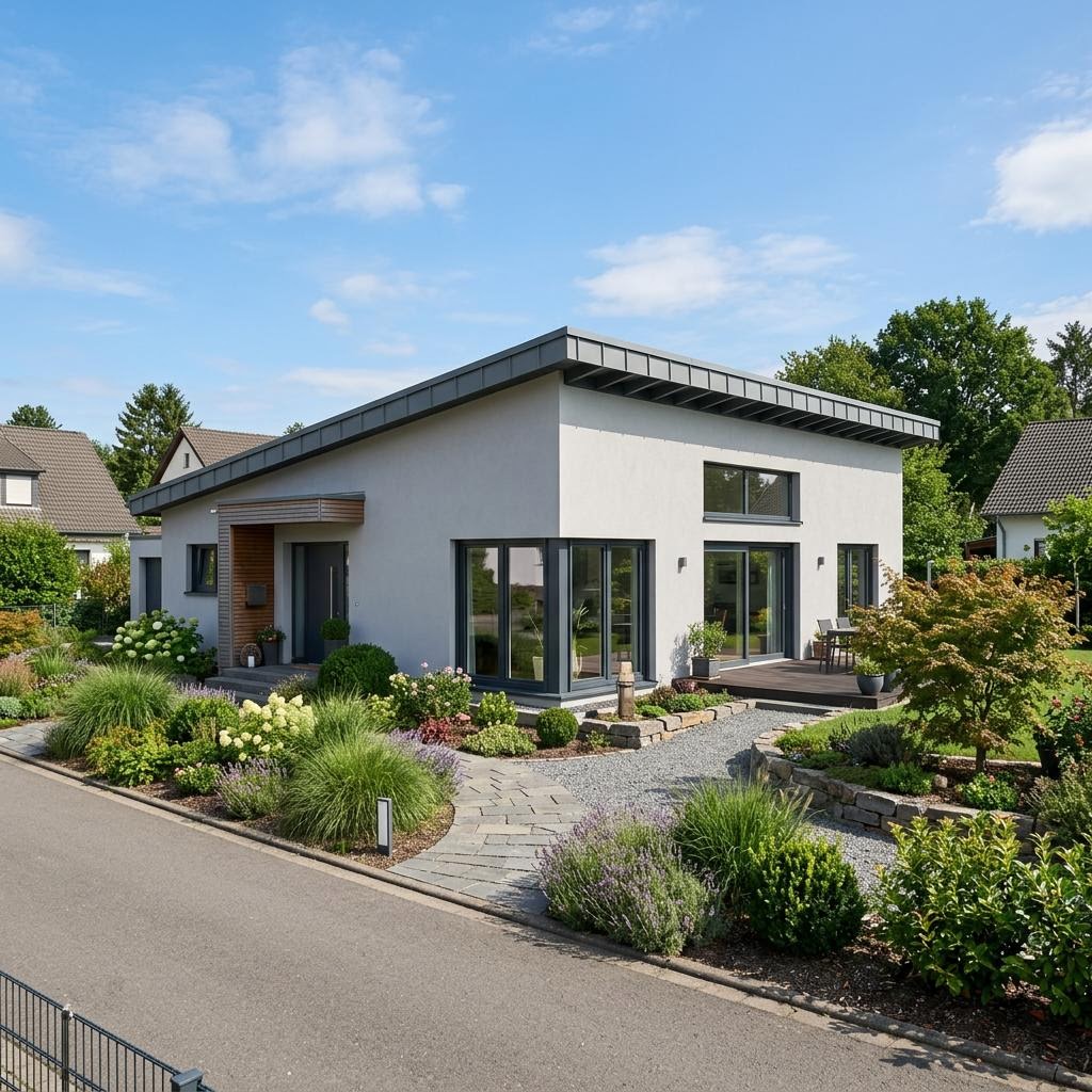 Ziegel-Singlehaus 96 von Rötzer Ziegel-Element-Haus Bungalow Ziegel-Singlehaus 96 von Rötzer Ziegel-Element-Haus — Massivhaus mit rund 96 m²