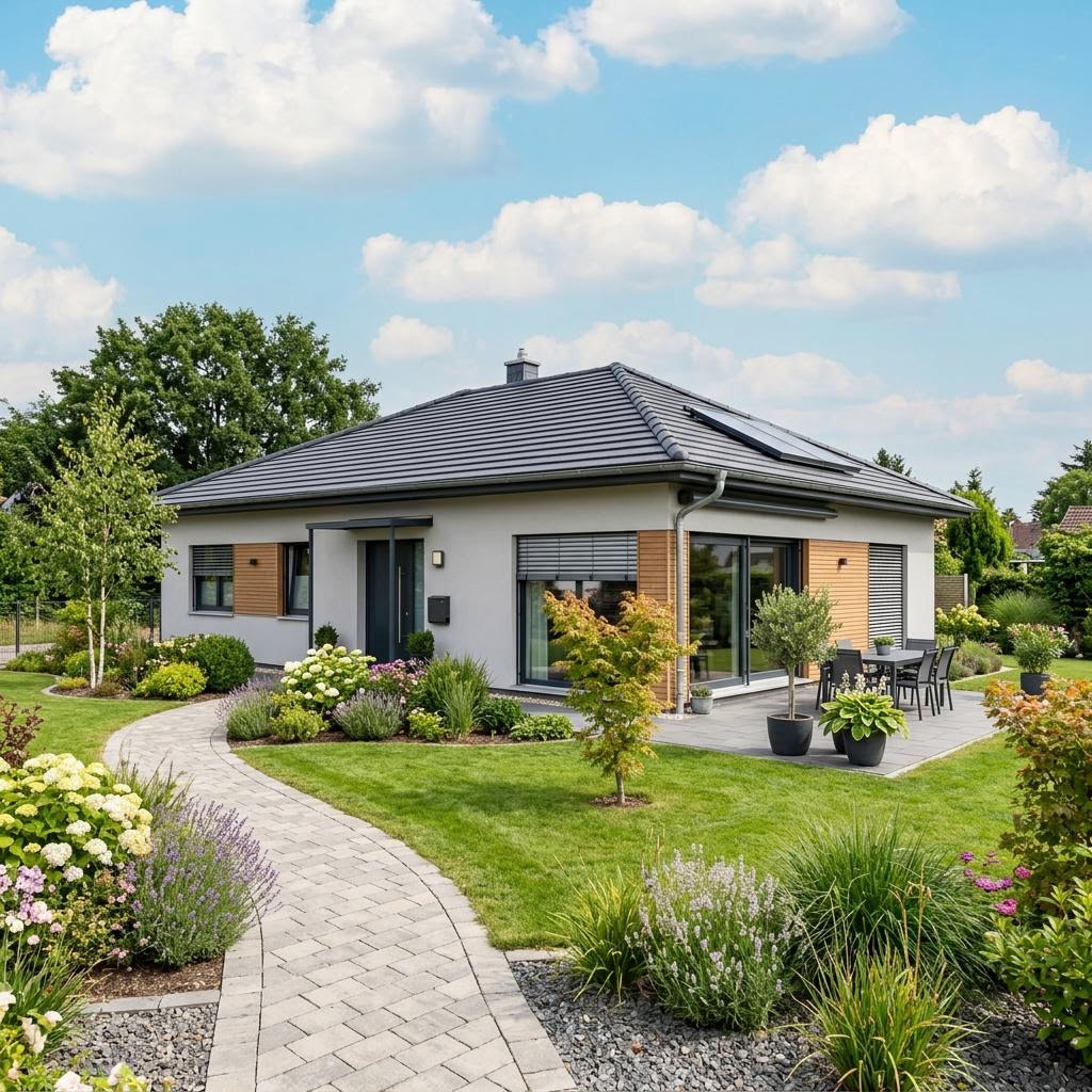 Bungalow 100 von Town & Country Haus Bungalow 100 von Town & Country Haus — Massivbungalow mit Walmdach und 100 m²