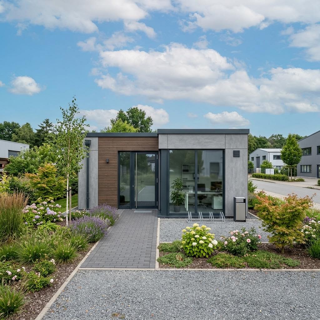Raummodul Büro Duo von Containerwerk Gewerbe Raummodul Büro Duo von Containerwerk — Modulbau mit rund 46 m²