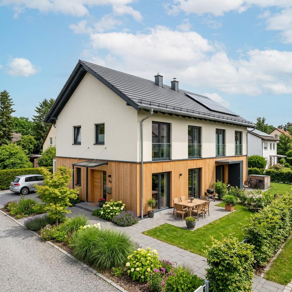 Twinos 140 von Heinz von Heiden Doppelhaus Twinos 140 von Heinz von Heiden — Massivhaus mit Satteldach und 140 m²