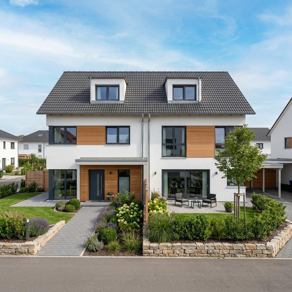 Doppelhaus 118 von P & P Massivhaus Doppelhaus 118 von P & P Massivhaus — Massivhaus mit Satteldach
