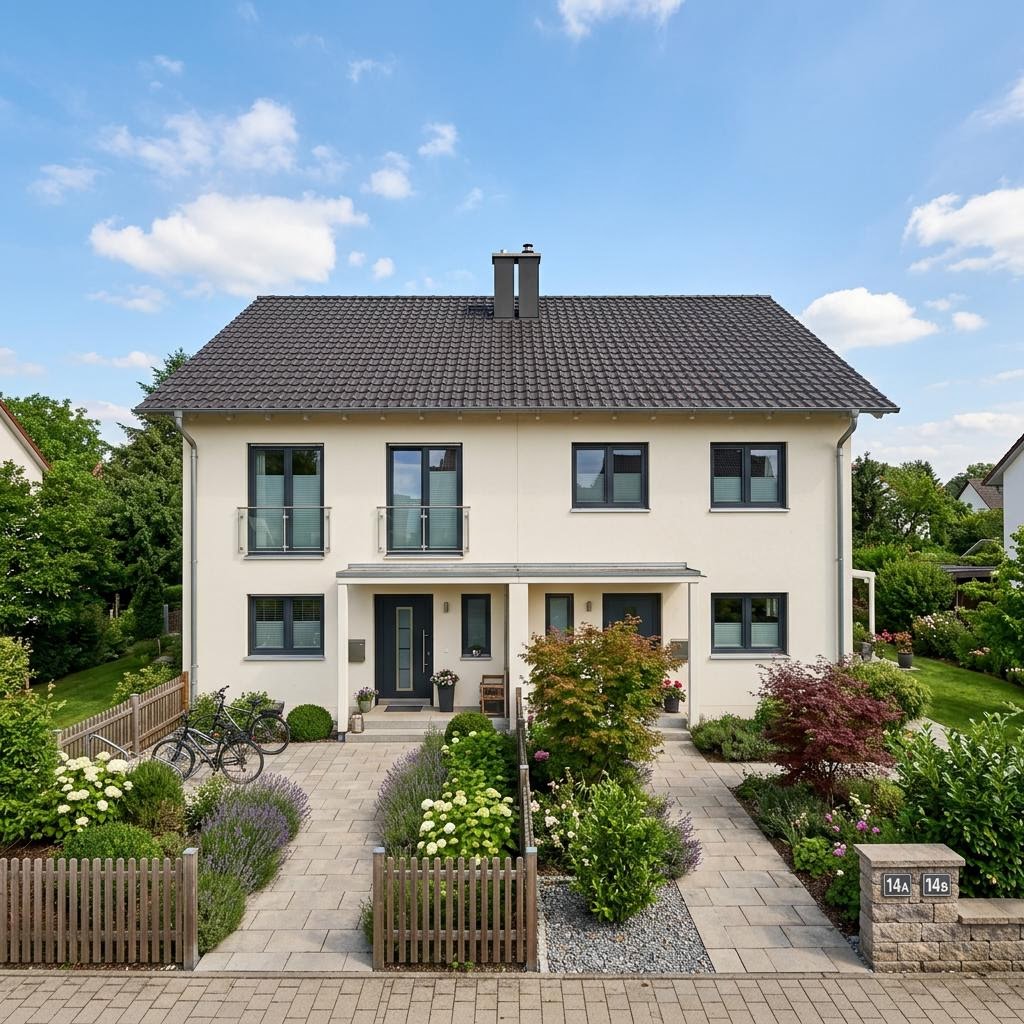 EDITION D 172 von WEIOTT-Massiv-Haus Doppelhaus EDITION D 172 von WEIOTT-Massiv-Haus — Massivhaus mit rund 172 m²
