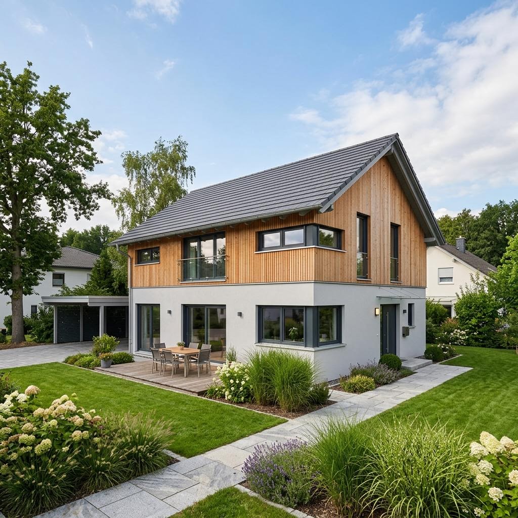 EVOLUTION 165 V6 von Bien-Zenker Einfamilienhaus EVOLUTION 165 V6 von Bien-Zenker — Holztafelbau mit rund 165 m²