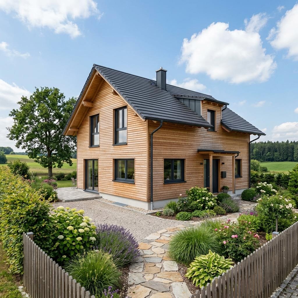 Einfamilienhaus Talblick 108 von ECO System HAUS — Holzrahmenbau mit rund 108 m²