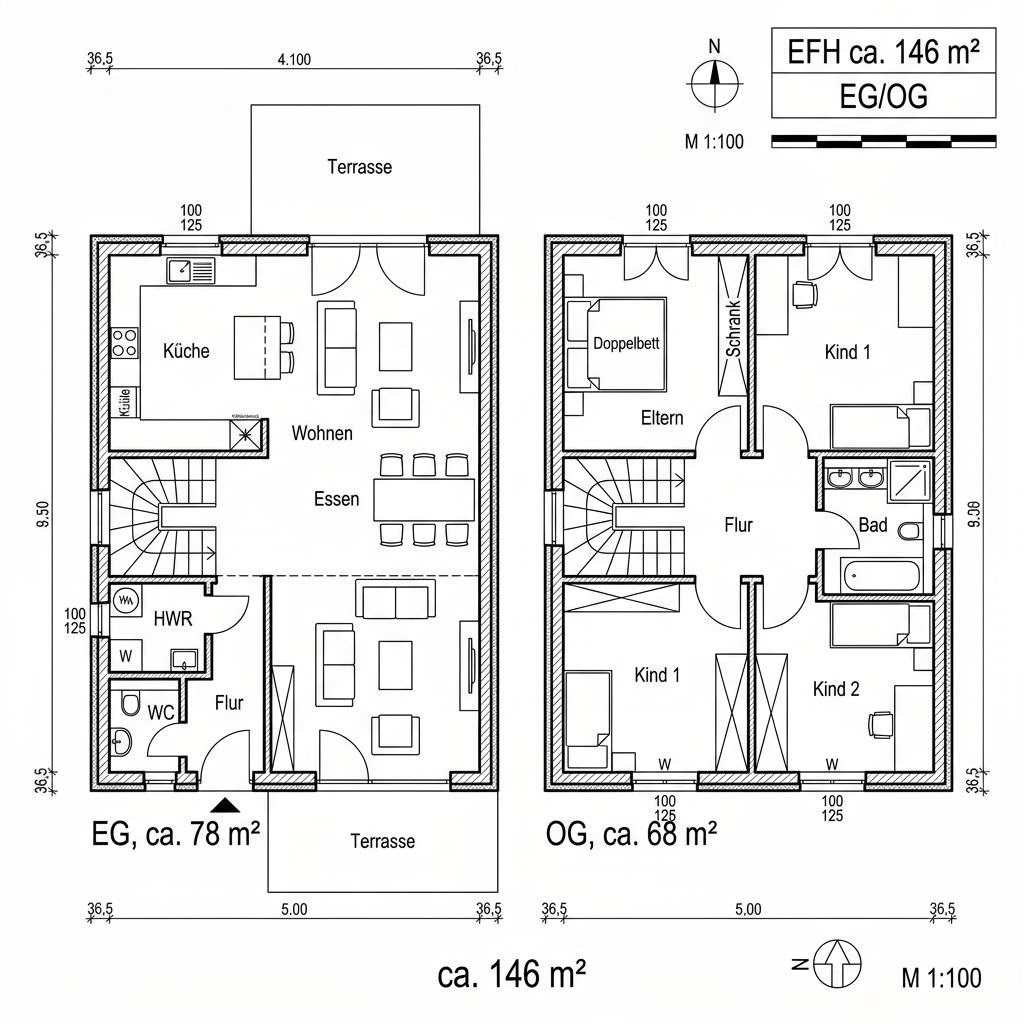 Grundriss Vita 146 Grundriss Vita 146 von Fingerhut Haus