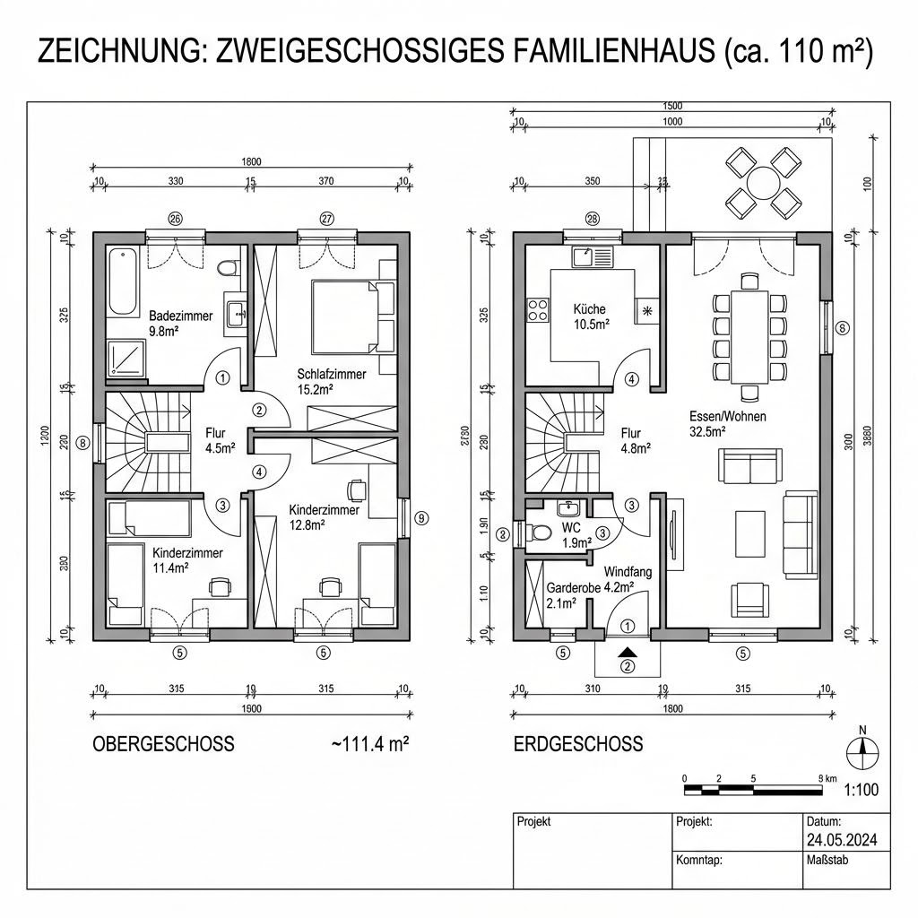 Grundriss CITY 110 Grundriss CITY 110 von Hartl Haus
