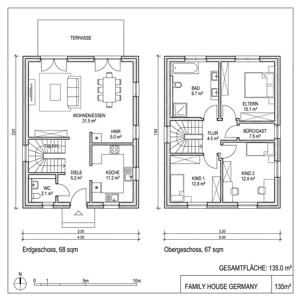 Grundriss CITY 135 Grundriss CITY 135 von Hartl Haus