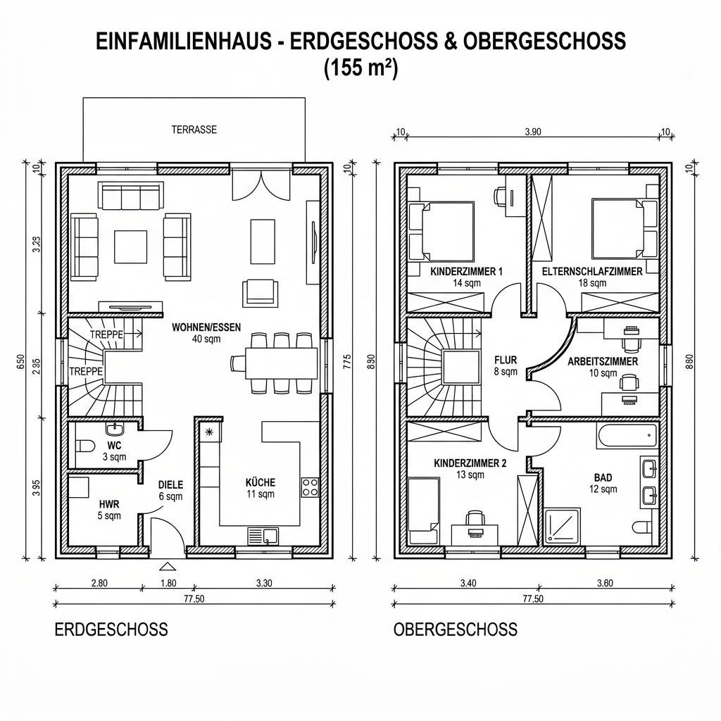 Grundriss TREND 155 Grundriss TREND 155 von Hartl Haus