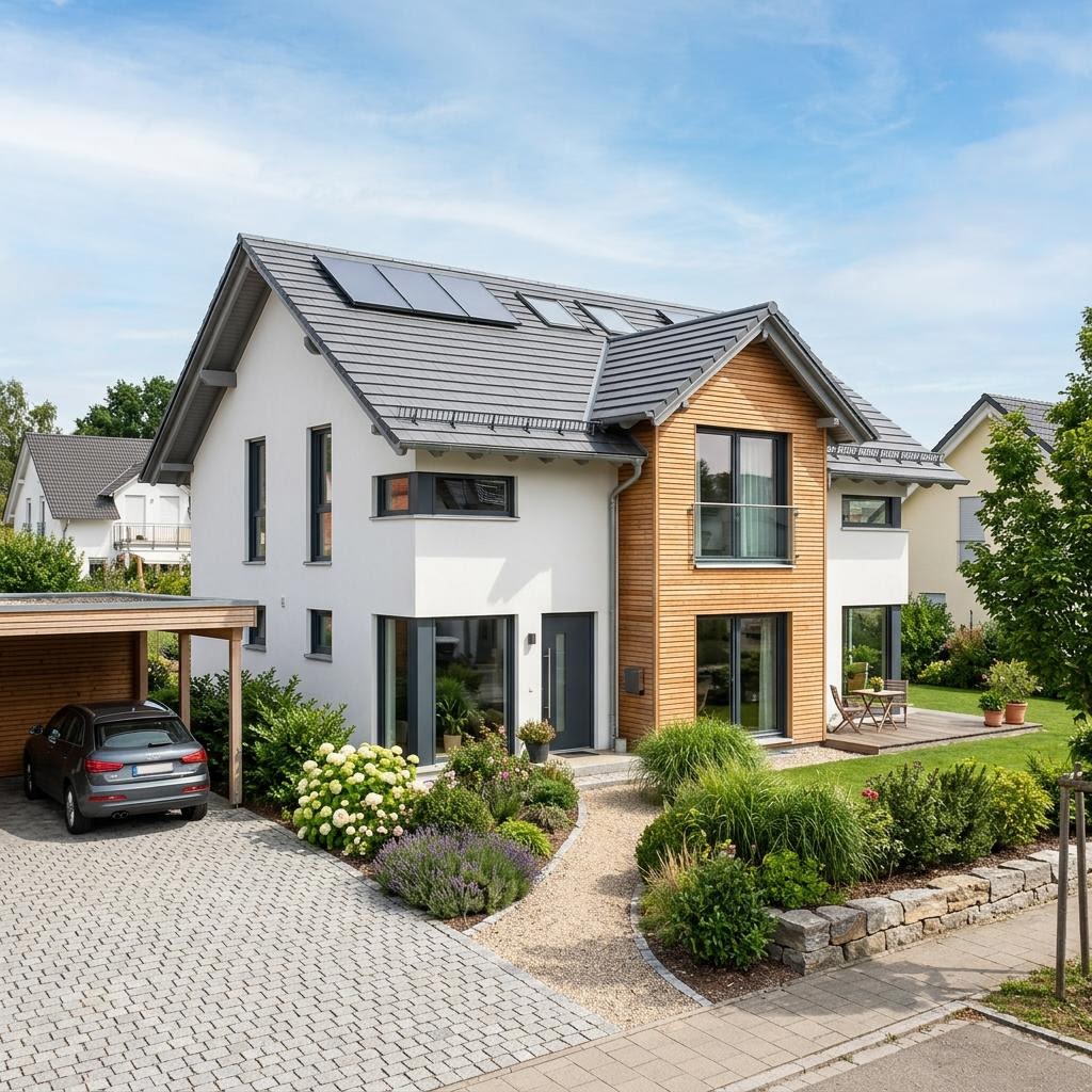 Einfamilienhaus VITA 160 von Hartl Haus — Echtholz-Fertighaus mit sechs Zimmern und 160 m²