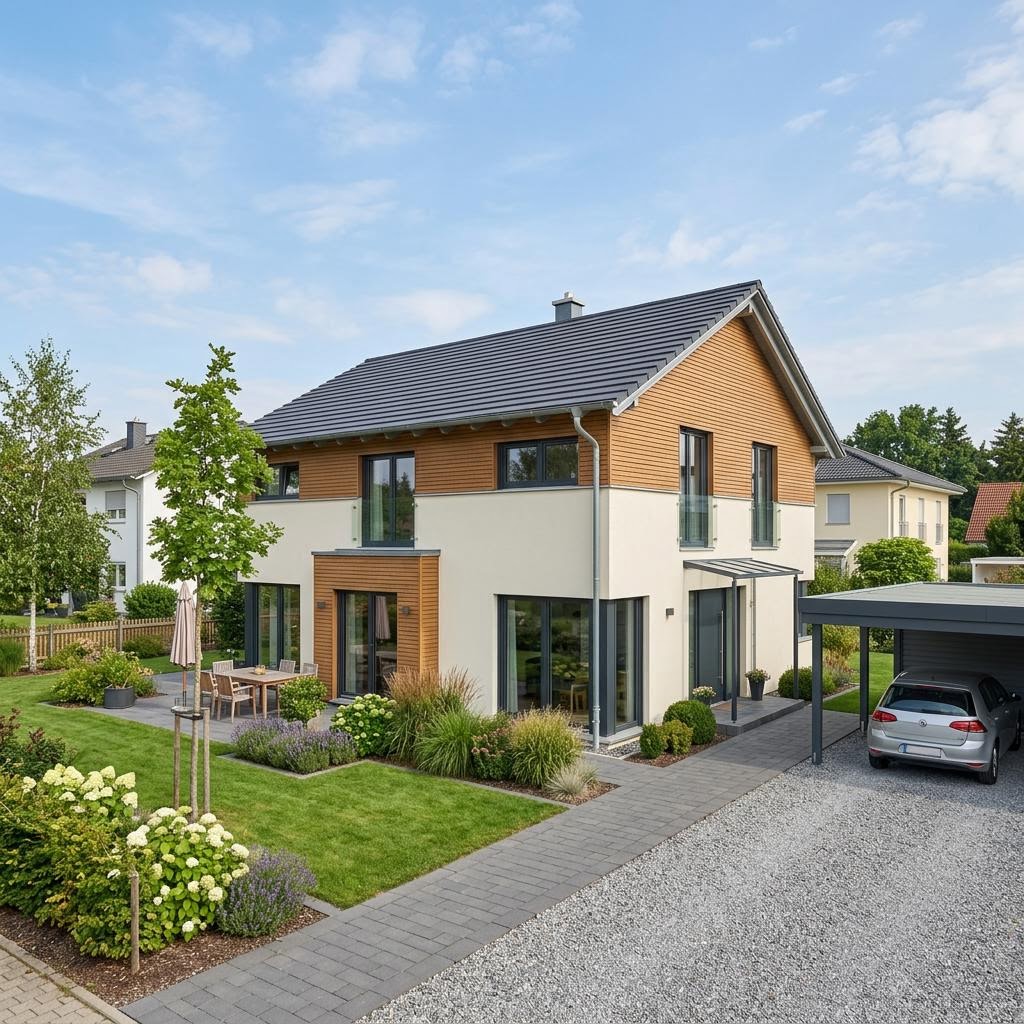 Aura 145 von HELMA Eigenheimbau Einfamilienhaus Aura 145 von HELMA Eigenheimbau — Massivhaus mit fünf Zimmern