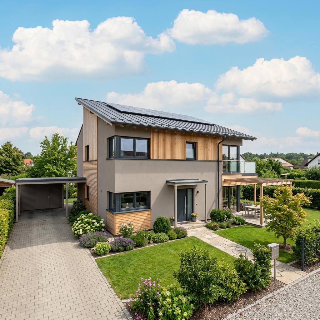 Lifestyle 155 von HELMA Eigenheimbau Einfamilienhaus Lifestyle 155 von HELMA Eigenheimbau — Massivhaus mit Pultdach
