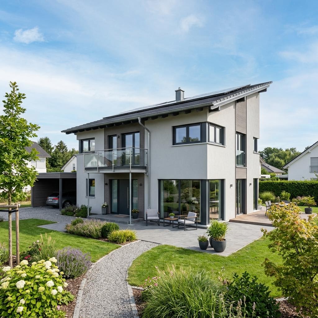 Lifestyle 172 von HELMA Eigenheimbau Einfamilienhaus Lifestyle 172 von HELMA Eigenheimbau — Massivhaus mit Pultdach und sechs Zimmern