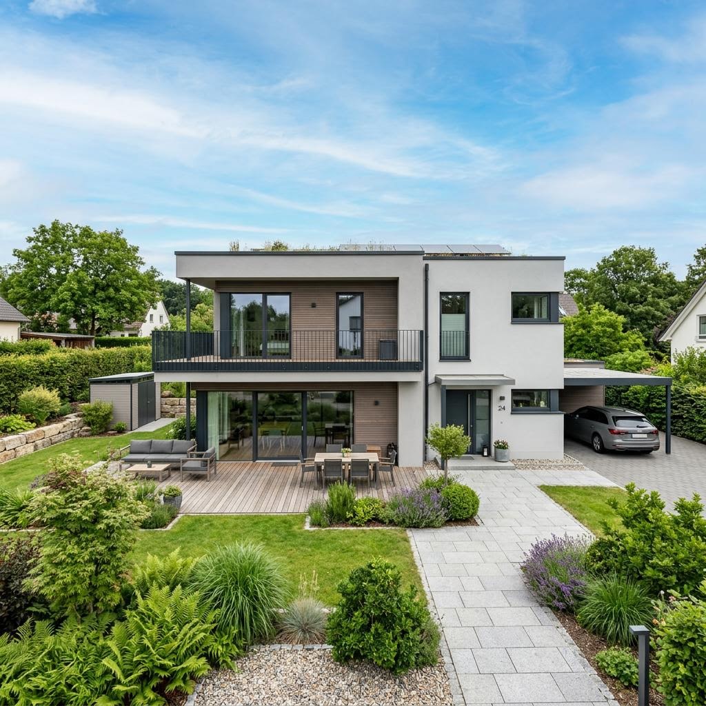 Signum 158 von Kern-Haus Flachdachhaus Signum 158 von Kern-Haus — Massivhaus mit Flachdach und 158 m²