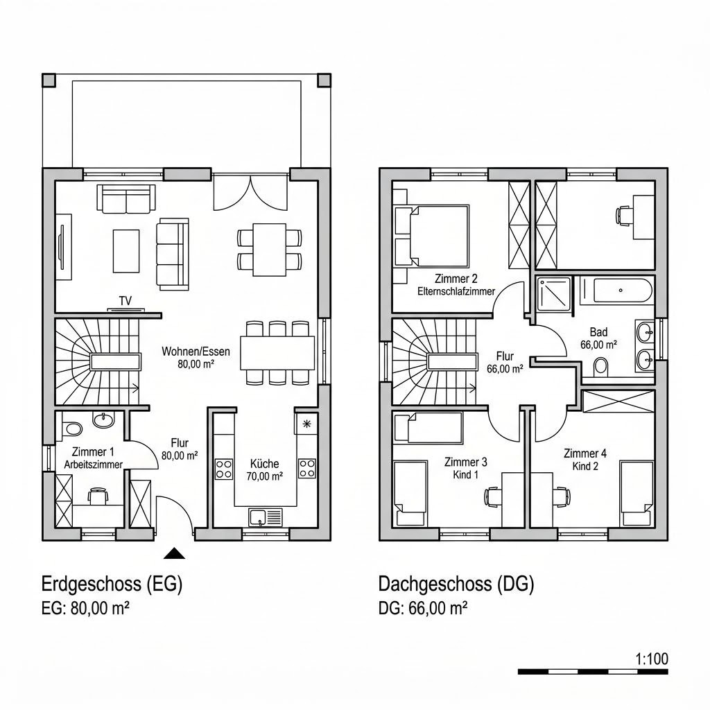 Grundriss Vita 146 Grundriss Vita 146 von OKAL Haus