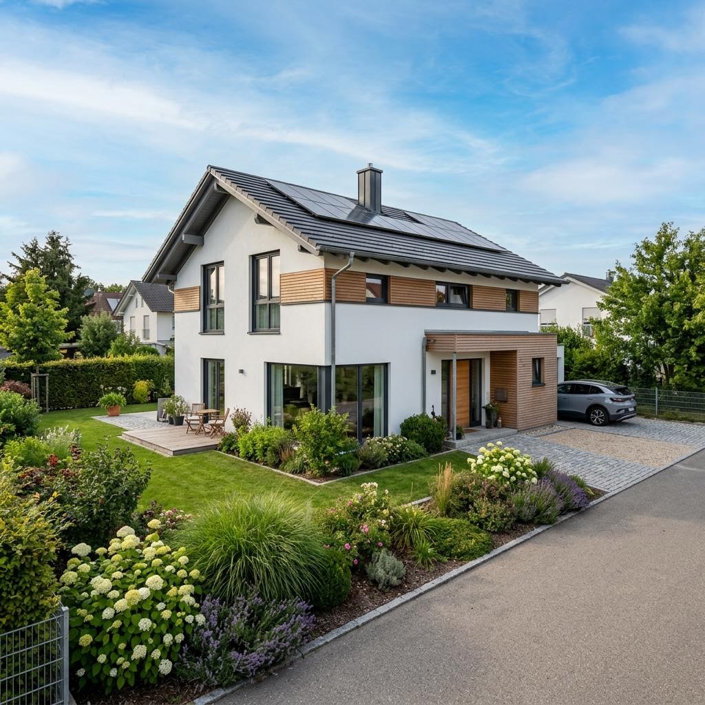Klassik Satteldach 140 von P & P Massivhaus Einfamilienhaus Klassik Satteldach 140 von P & P Massivhaus — Massivhaus mit Satteldach