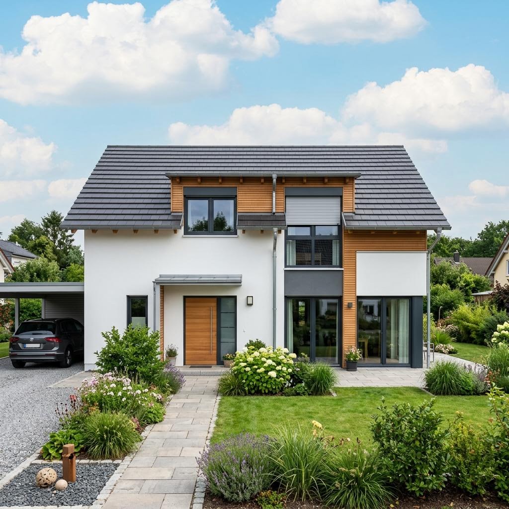 Massiv Familie 125 von Team Massivhaus Einfamilienhaus Massiv Familie 125 von Team Massivhaus — Massivhaus mit Satteldach
