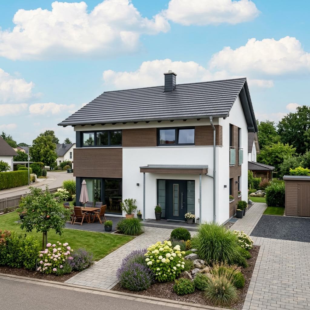 Flair 88 von Town & Country Haus Einfamilienhaus Flair 88 von Town & Country Haus — Massivhaus mit Satteldach und 88 m²