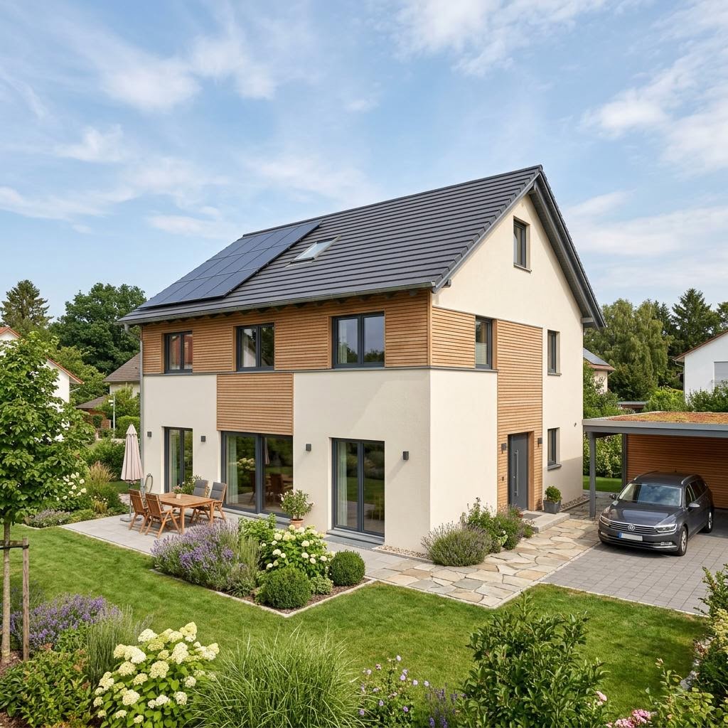 Einfamilienhaus Maxime 500 von Viebrockhaus — Massivhaus mit rund 152 m² und Satteldach