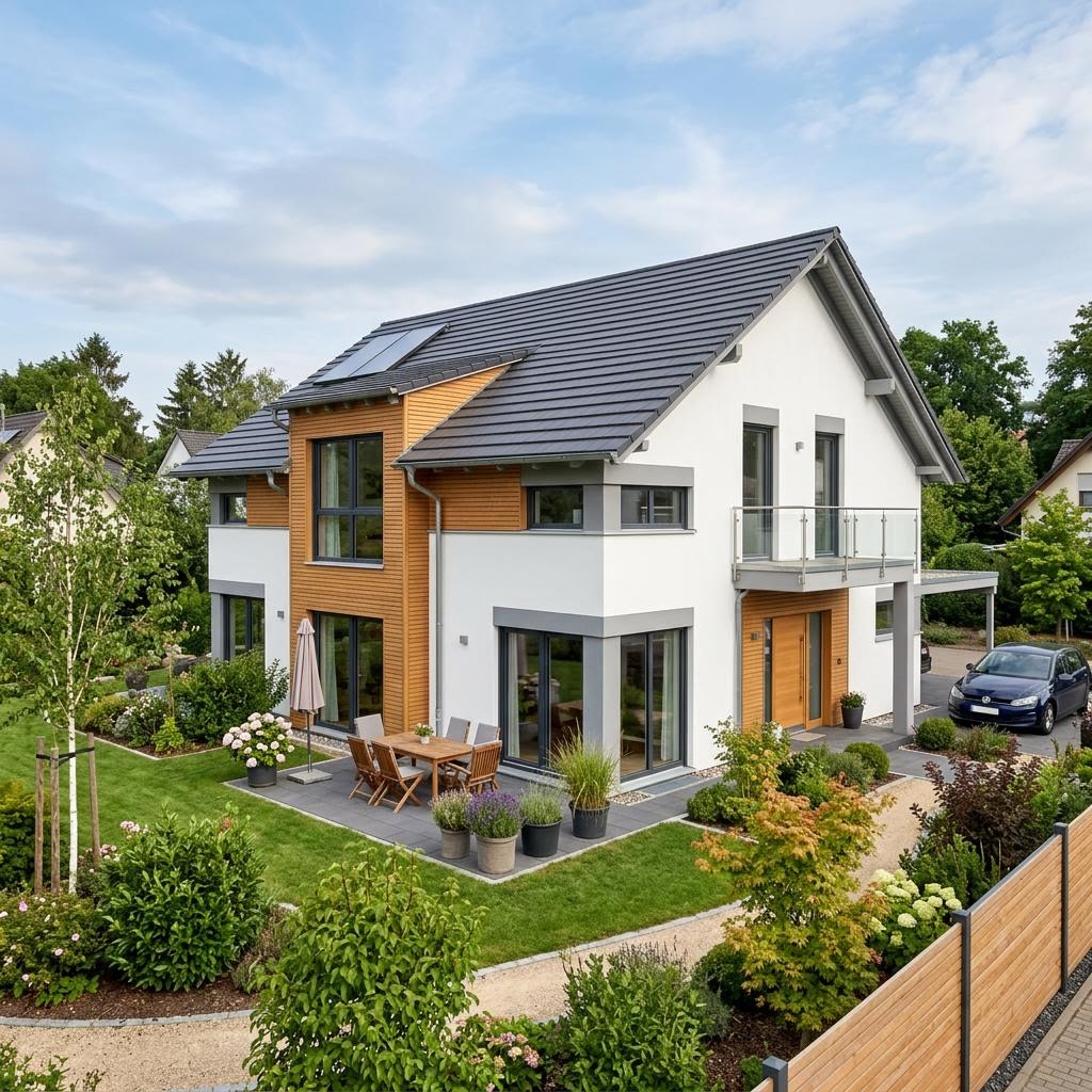 Maxime 600 von Viebrockhaus Einfamilienhaus Maxime 600 von Viebrockhaus — geräumiges Massivhaus mit sechs Zimmern