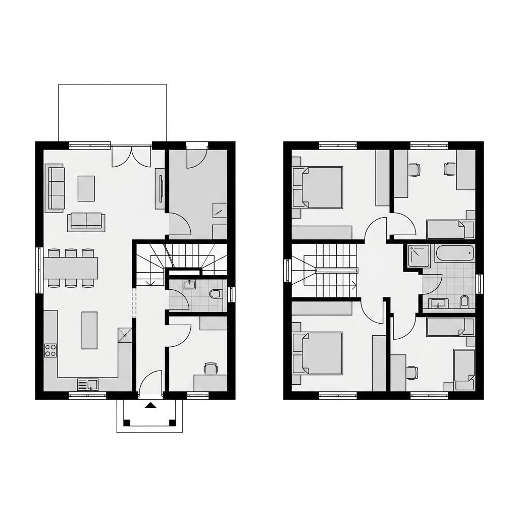 Grundriss VIO Familienhaus 150 von FingerHaus — 150 m², 5 Zimmer