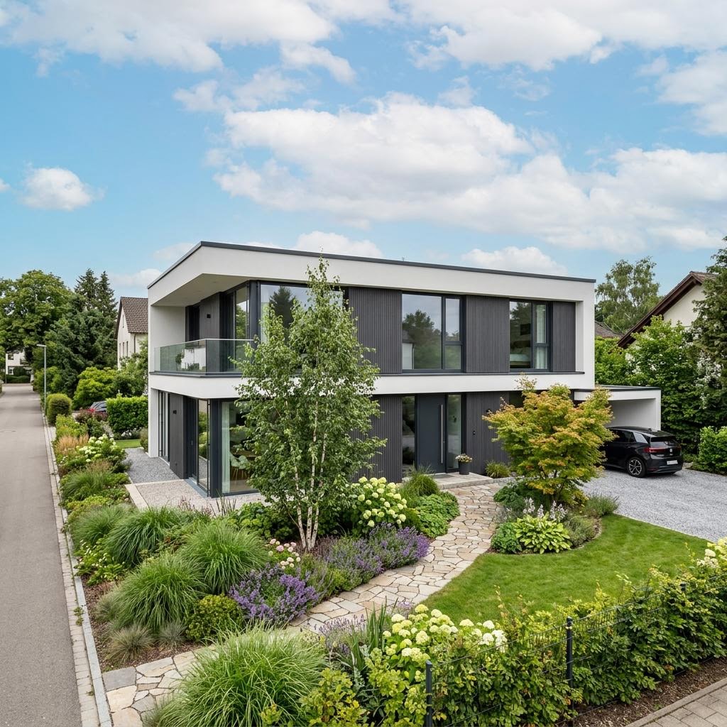 Flachdachhaus Flat Cube 165 von DAVINCI HAUS — Fertighaus mit rund 165 m²