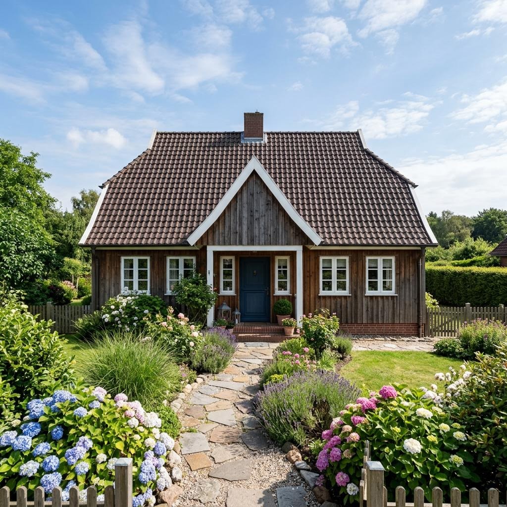 Friesenhaus Reetkate 118 von Nordic Haus — Holzhaus mit rund 118 m²