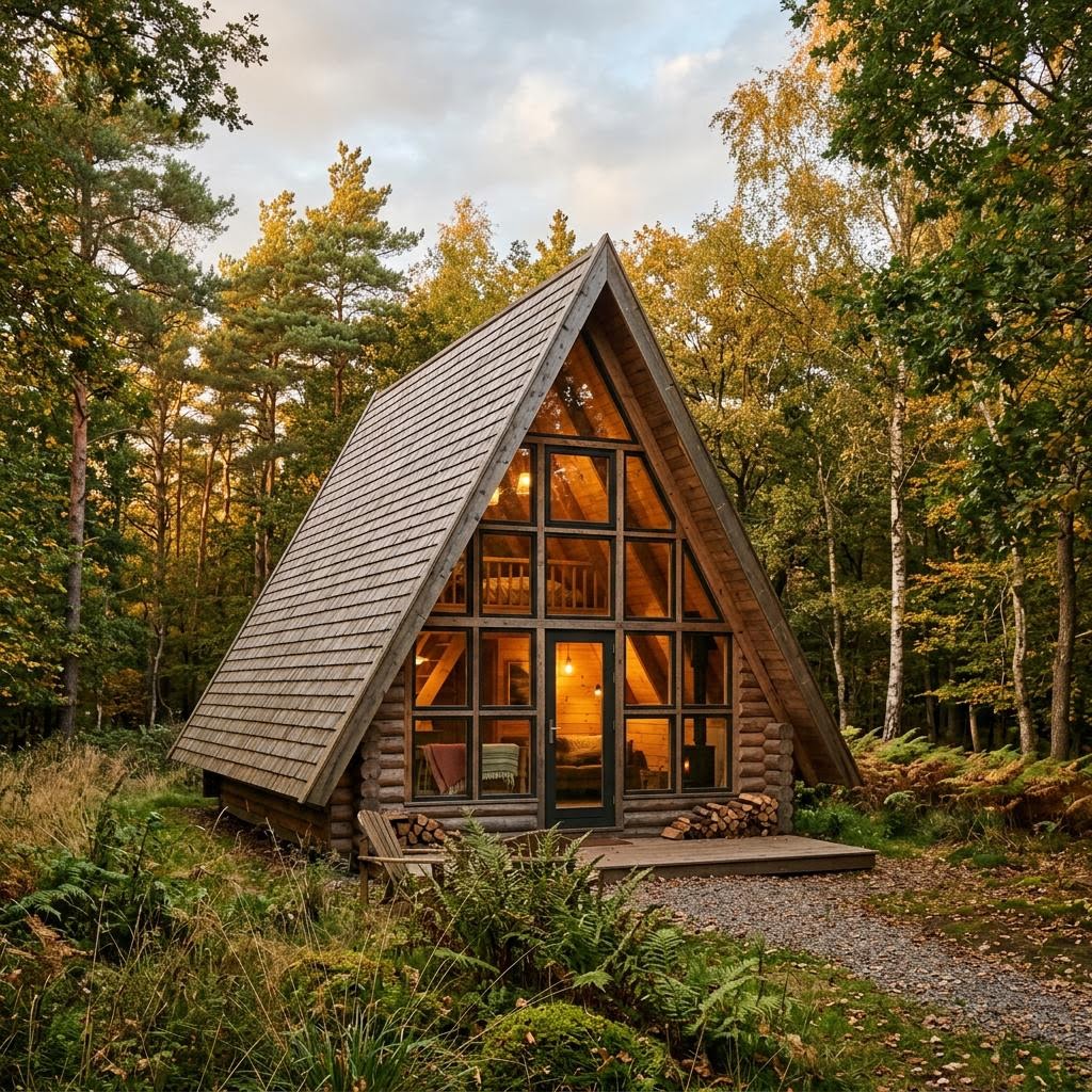 Tiny-Blockhaus Finny von LéonWood mit Nurdach — 50 m² auf zwei Ebenen