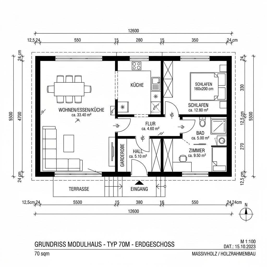 Modulhaus Premium Plus von McCube — Modulbau mit rund 70 m²