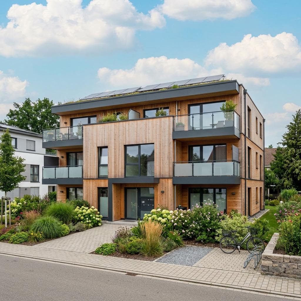Mehrfamilienhaus Serie Flat 74 von GROPYUS — Holztafelbau mit rund 74 m²