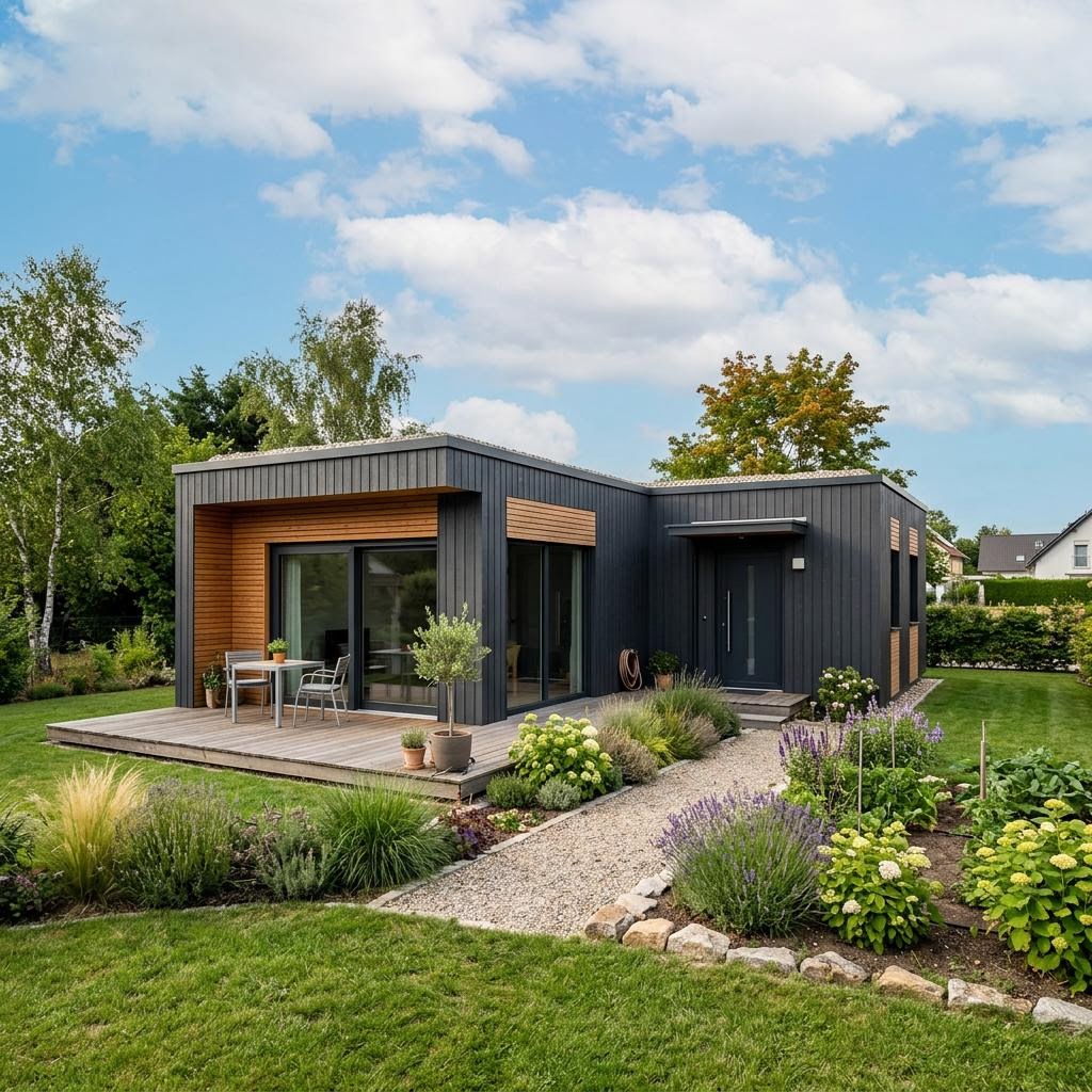 COMMOD Modul Anbau 44 von Commod-Haus Modulhaus COMMOD Modul Anbau 44 von Commod-Haus — kompaktes Anbaumodul aus Holz
