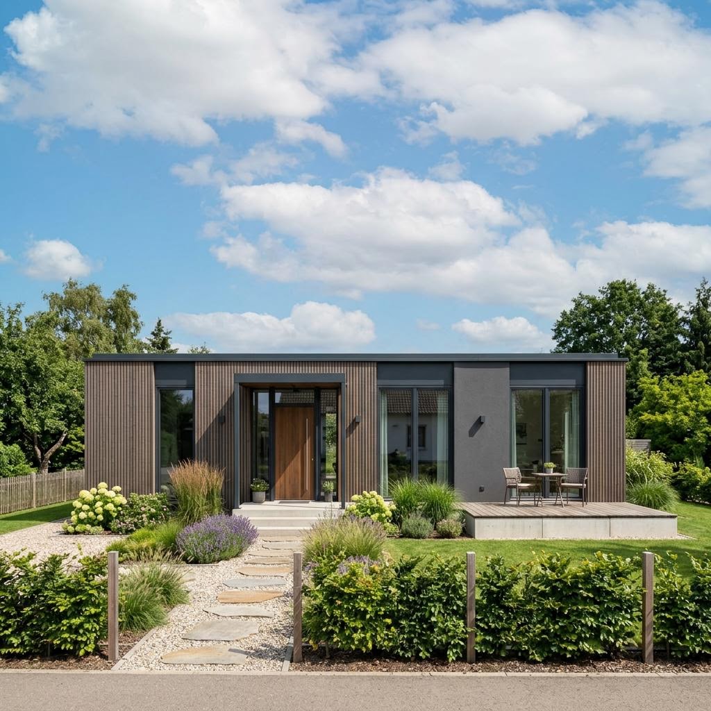 Wohnmodul L-72 von Conliving Modulhaus Wohnmodul L-72 von Conliving — Modulbau mit rund 72 m²