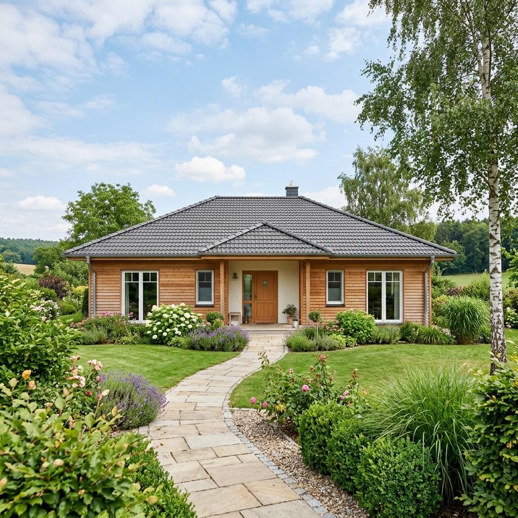 Bungalow Bungalow-E 112 von Schwabenhaus — Fertighaus mit rund 112 m²