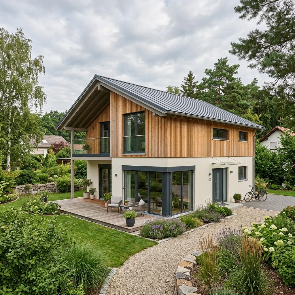 Sonnleitner Holzbauwerke PultHolz Alpin 162 – Fertighaus Preis pro m²