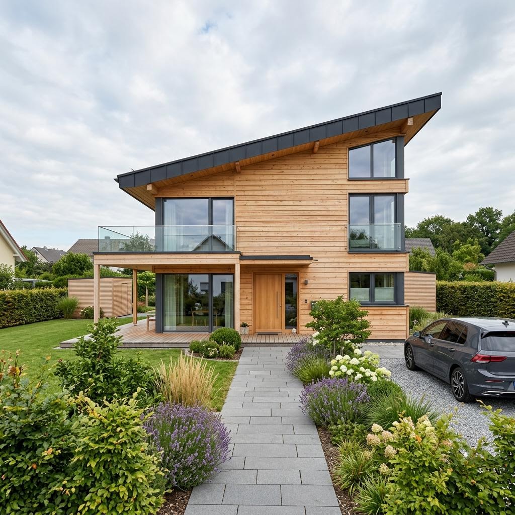 Sonnleitner Holzbauwerke PultNatur 176 – Fertighaus Preis pro m²