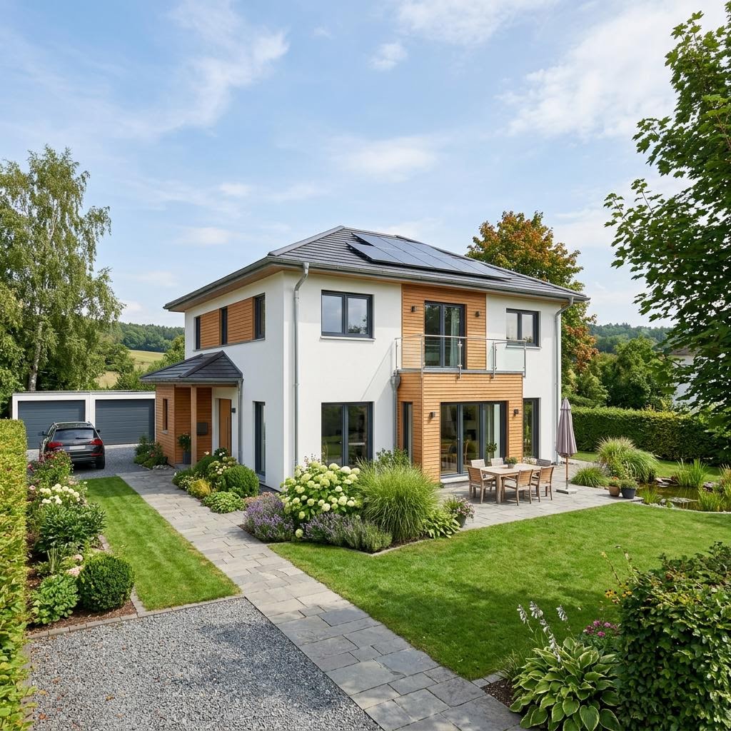 CONCEPT-M 172 von Bien-Zenker Stadtvilla CONCEPT-M 172 von Bien-Zenker — Holztafelbau mit Walmdach und rund 172 m²