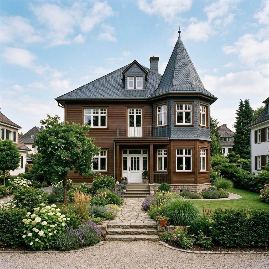 Stadtvilla Klassik Turm 162 von Büdenbender Hausbau — Fertighaus mit rund 162 m²