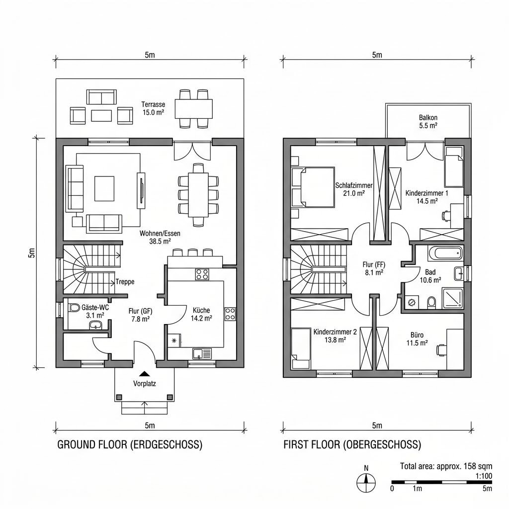 Grundriss VIO City 158 Grundriss VIO City 158 von FingerHaus
