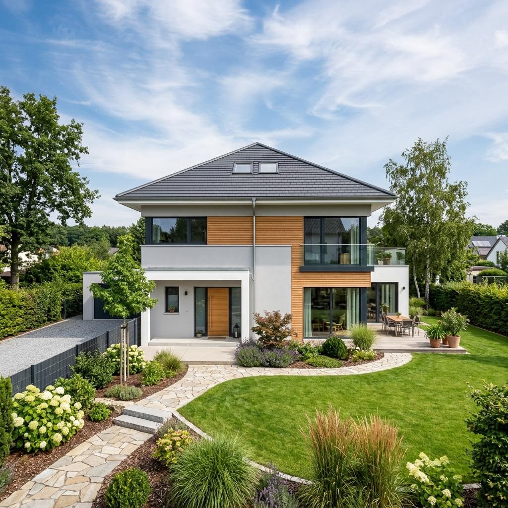 SELECT 170 von Hartl Haus Stadtvilla SELECT 170 von Hartl Haus — individuell planbares Echtholz-Fertighaus mit 170 m²