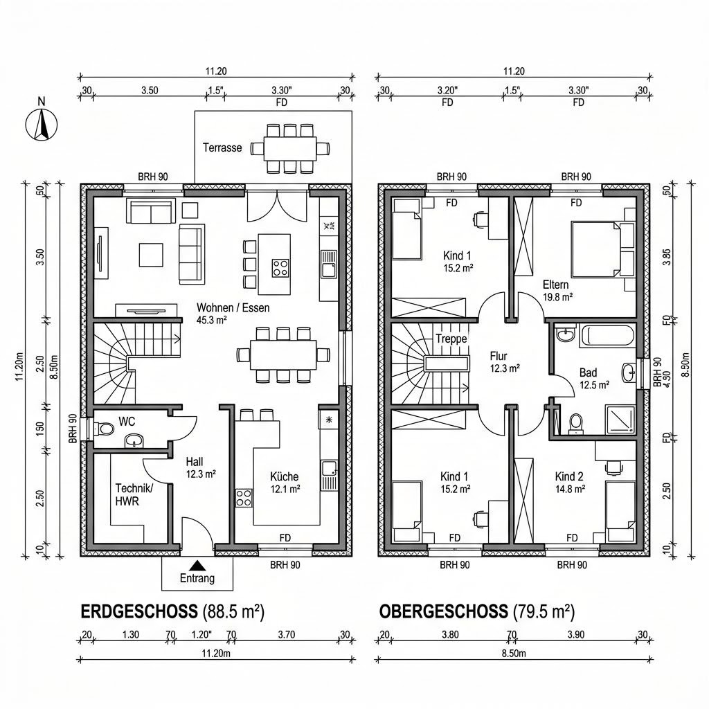 Grundriss Icking von Isartaler Holzhaus — 168 m², 5 Zimmer