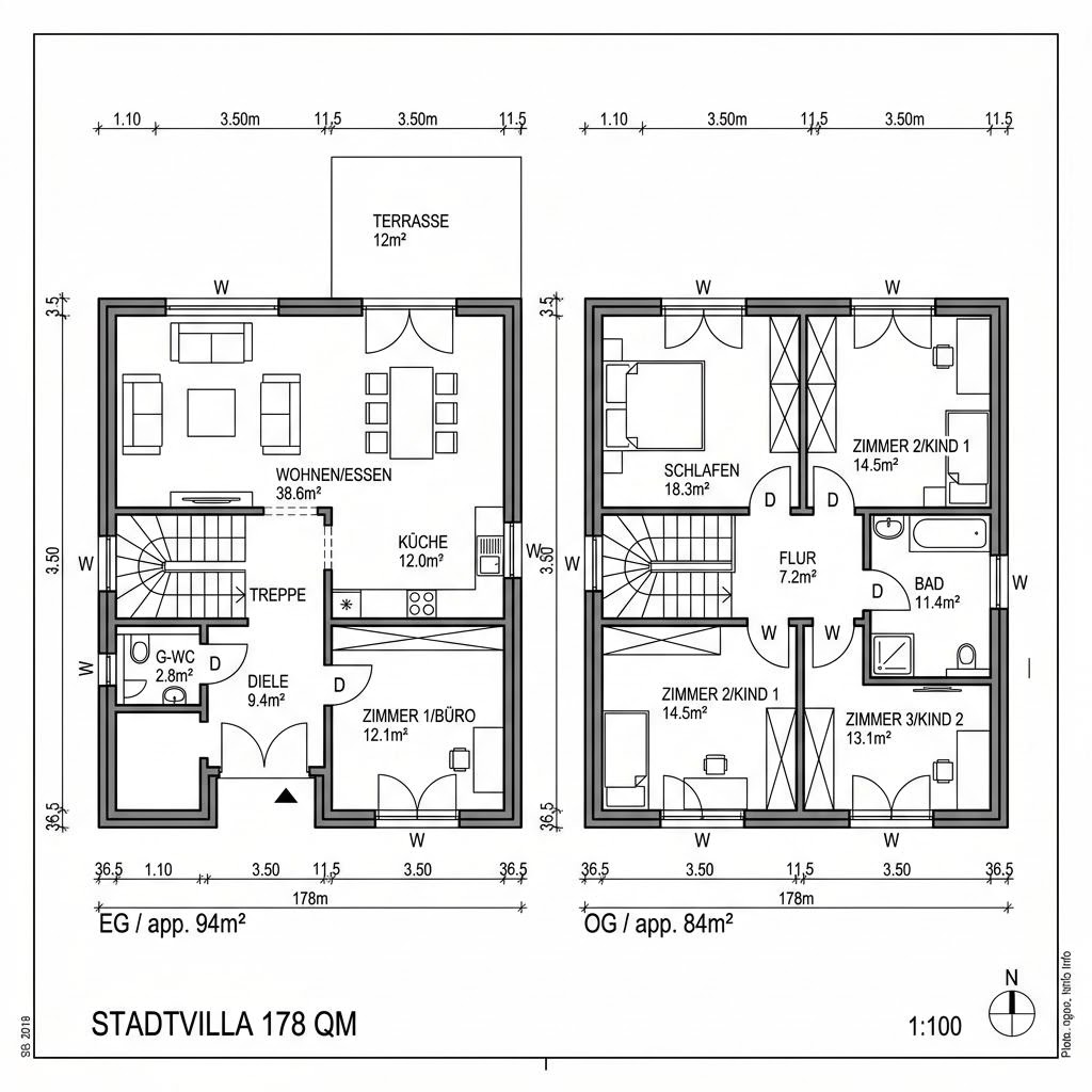 Grundriss Pro City 178 Grundriss Pro City 178 von ProHaus