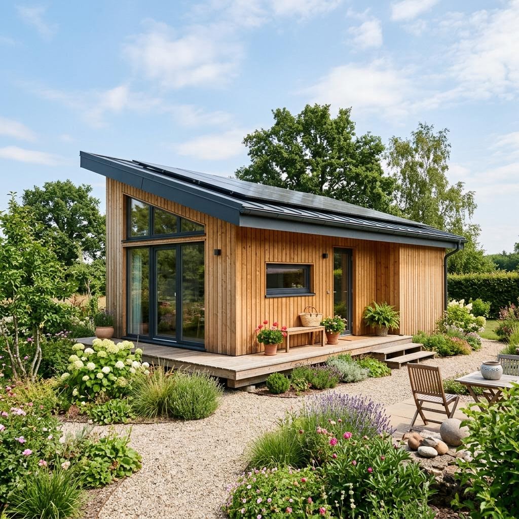 Tiny House Tiny House Aspen 34 von Greenville — Fertighaus im Holzrahmenbau mit rund 34 m²