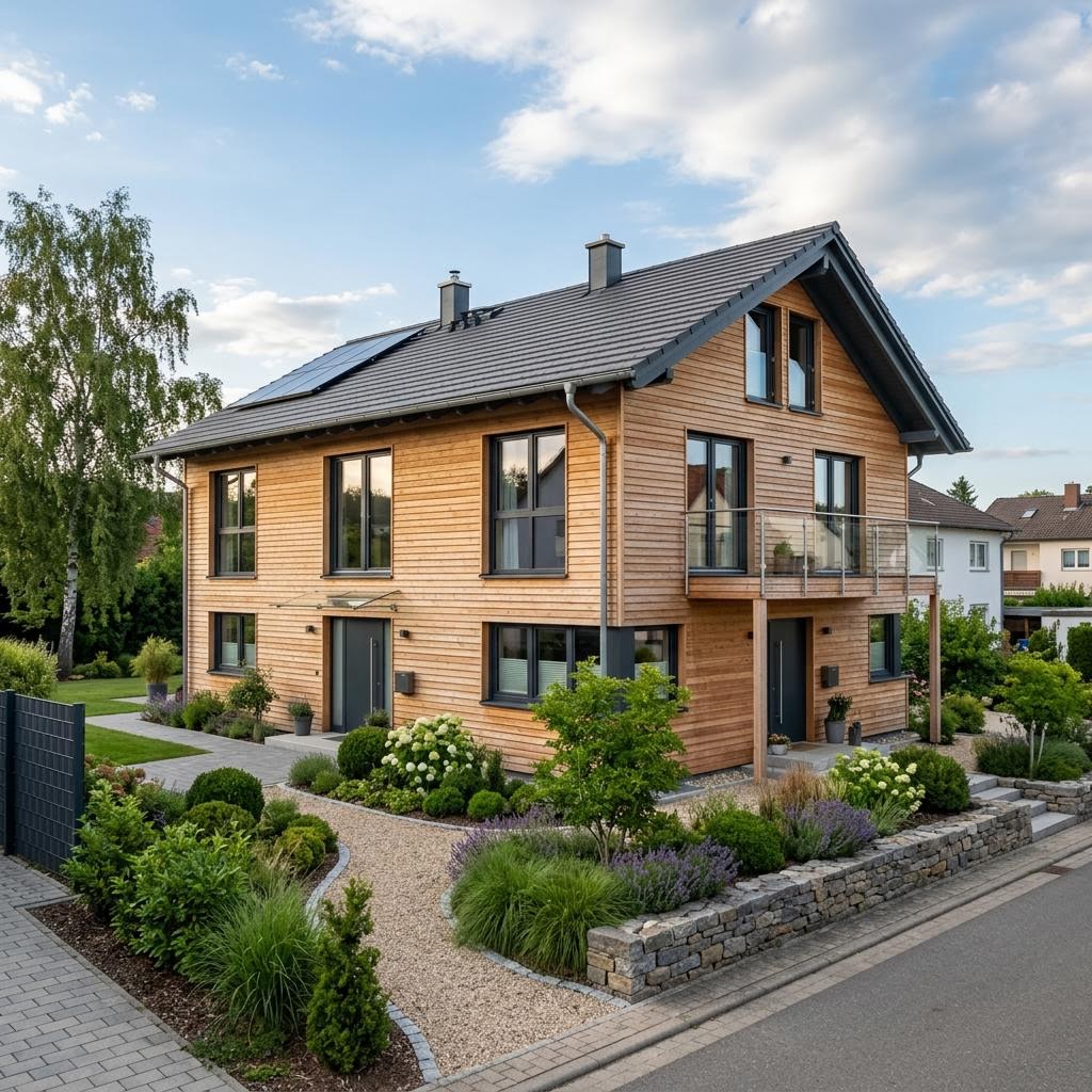 Zweifamilienhaus Kajüte Zwei 214 von Bärenhaus Zweifamilienhaus Zweifamilienhaus Kajüte Zwei 214 von Bärenhaus — Fertighaus in Holztafelbau mit rund 214 m²